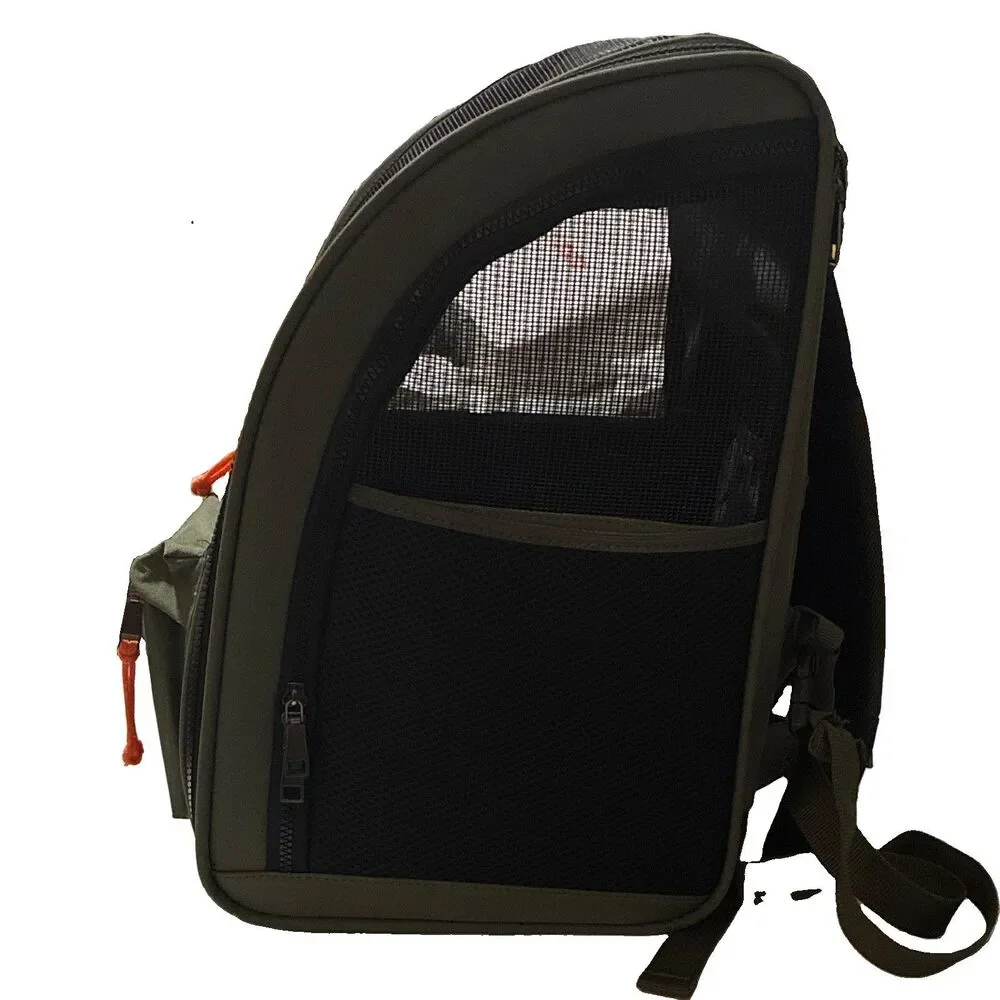 Top Paw All-Day Backpack Pet Carrier Dog Cat 25 lb Olive Green Travel Hiking